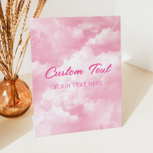 Funkelnd Wolken Party Benutzerdefiniert Text Sockelschild