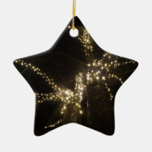 Funkelnde Außenbaumlichter Stern Ornament