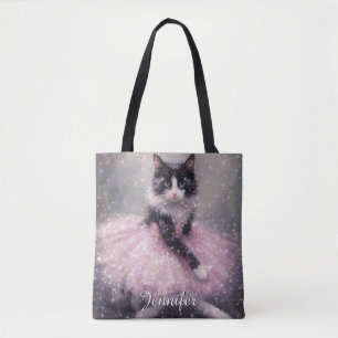 Funkelnde Ballerina-Katze im rosa Tutu