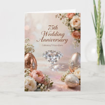 Funkelnde Diamant 75. Hochzeitstag