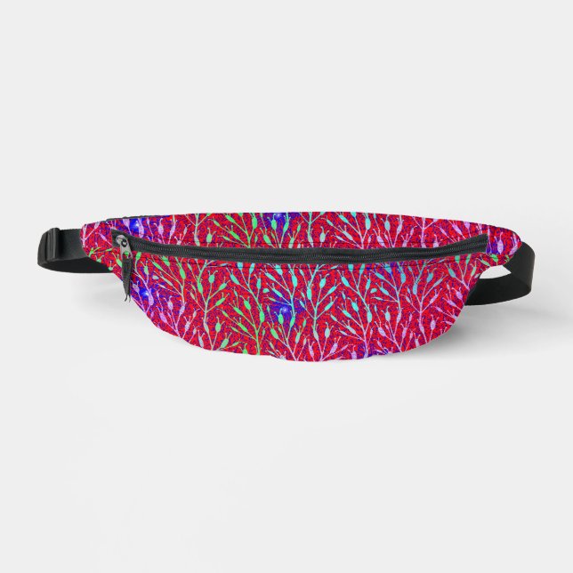 Funkelnde Feuerwerksparty-Muster  Bauchtasche (Vorderseite)