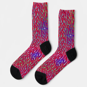 Funkelnde Feuerwerksparty-Muster Socken