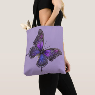 Funkelnde Flügel: Lila Glitzer Schmetterling