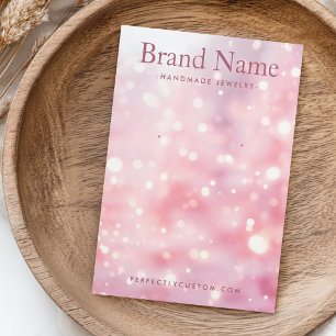 Funkelnde Glitzer-Leuchten rosa Ohrring-Grafikkart