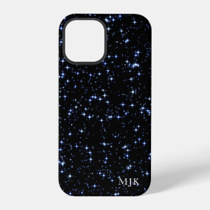 Funkelnde Glitzersterne im Nachthimmel iPhone 12 Pro Hülle