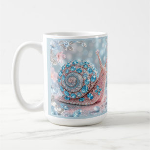 Funkelnde Juwelen Schnecke Kaffeetasse