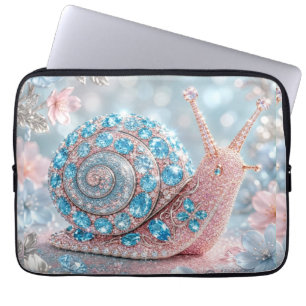 Funkelnde Juwelen-Schnecke Laptopschutzhülle
