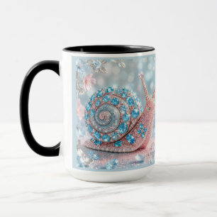 Funkelnde Juwelen-Schnecke Tasse