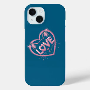 Funkelnde Katzenliebe Case-Mate iPhone Hülle