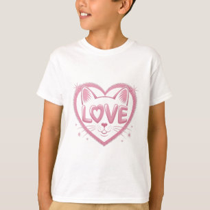 Funkelnde Katzenliebe T-Shirt
