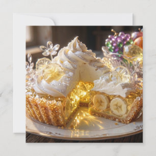 Funkelnde Kristall-Bananencreme-Pie