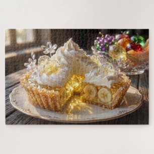 Funkelnde Kristall-Bananencreme-Pie  Puzzle