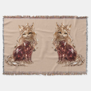 Funkelnde Kristall süße Katze Wurfdecke Luxus Decke