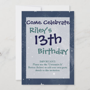 Funkelnde Pferdekonstellation Stars Mitternacht Bl Einladung