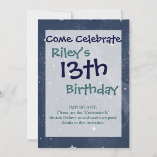 Funkelnde Pferdekonstellation Stars Mitternacht Bl Einladung