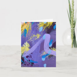 Funkelnde purpur-gelbe abstrakte Kunst