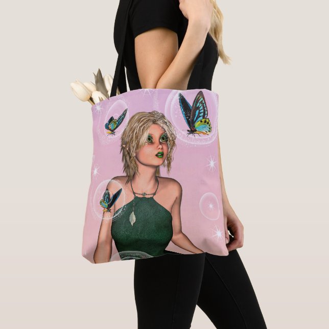 Funkelnde Schmetterlingsfee Fantasy-Kunst (Von Nahem)