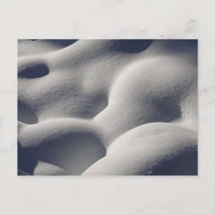 Funkelnde Schneehügel Abstrakte Natur Postkarte