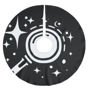 Funkelnde Sterne, Leuchtturm des grenzenlosen digi Polyester Weihnachtsbaumdecke