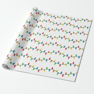 Funkelnde Weihnachtslichter Geschenkpapier