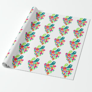 Funkelnde Yeti-Monster Geschenkpapier