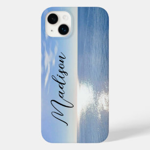 funkelnder Blue Ocean Individuelle Name Case-Mate iPhone 14 Plus Hülle