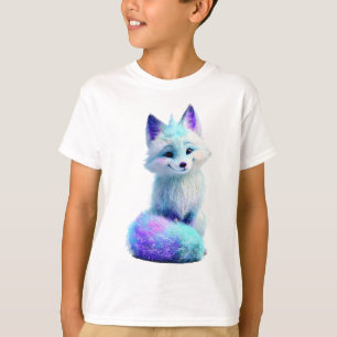 Funkelnder Galaktischer Eis-Fuchs Kids T-Shirt