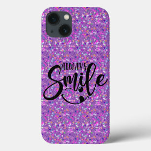 Funkelnder Glitter Immer Lächeln - Modern Einzigar Case-Mate iPhone Hülle