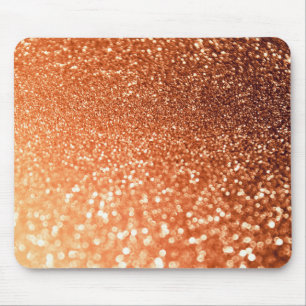 Funkelnder Ombre kupferner glänzender Trendy Mousepad