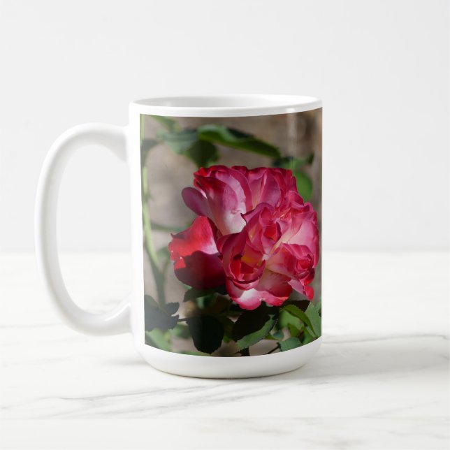 Funkelnder Rosenbecher Kaffeetasse (Links)