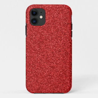 Funkelnder roter Glitzer Case-Mate iPhone Hülle