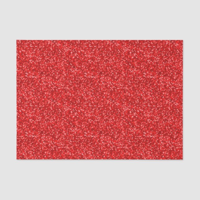 Funkelnder roter Glitzer Seidenpapier (Vorderseite)