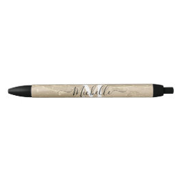 Funkelnder Sand Monogramm Personalautogramm Stift
