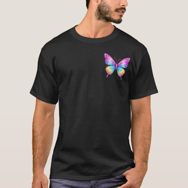 Funkelnder Schmetterling T-Shirt (Vorderseite)