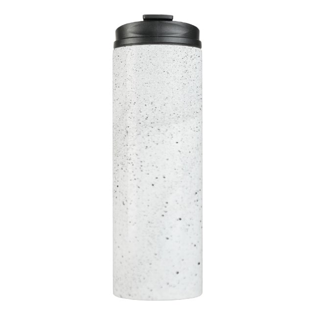 funkelnder weißer Sand Thermosbecher (Vorderseite)