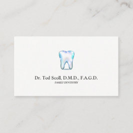 Funkelnder Zahn-Zahnarzt-Zahnpflege Visitenkarte