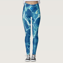 Funkelndes blaues Wasser Leggings