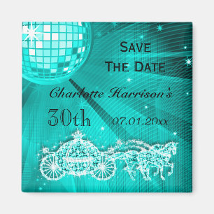 Funkelndes Coach & Horses 30. Geburtstag Save The Magnet