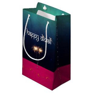 Funkelndes glückliches Diwali - kleine Geschenktüte