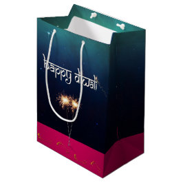 Funkelndes glückliches Diwali - mittlere Geschenktüte