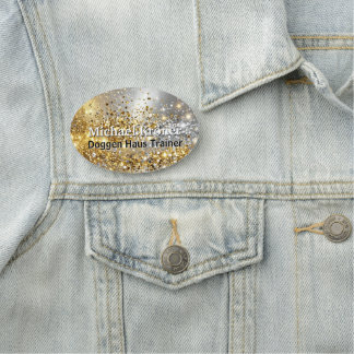 funkelndes Gold Silber individuell Namensschild