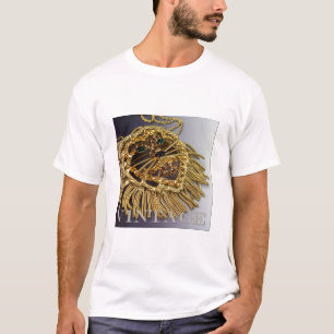 Funkelndes Rhinestone-Löwen-Shirt T-Shirt