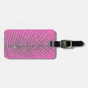 Funkelndes Rosa Glitter Gepäckanhänger