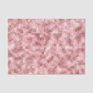 Funkelndes Roségold Rosa Luxus Funkeln Mädchenpart Seidenpapier