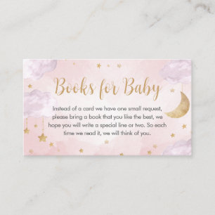Funkelndes Sternchen Baby Shower Bücher für Baby Begleitkarte