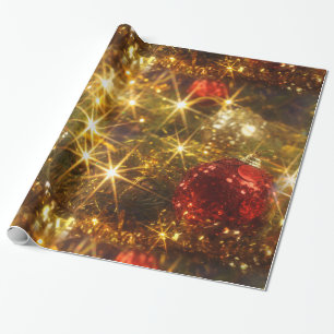 Funkelndes WeihnachtsPackpapier Geschenkpapier