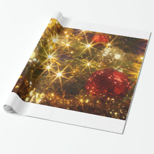 Funkelndes WeihnachtsPackpapier Geschenkpapier