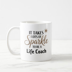✨ Funkelndes Zitat-Geschenk für Lebenscoach Kaffeetasse