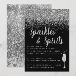 Funken & Geister Silvesterparty Einladung