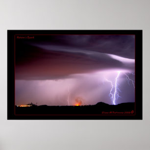 Funken-HDR der Natur Poster